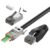 VCELINK Gen2 RJ45 Pass Through Connector Cat7 Cat6A Network Plug Shielded Gold Plated for Installation Ethernet Cable Cat7 Cat6A 8P8C with Load Bar and RJ45 Boots Cover 20Pack Black