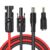 Solar Panel Connector to DC 8mm Adapter Extension Cable 16 AWG with DC 5.5mmx2.5mm Adapter for GZ Portable Backup Power Station, Solar Generators 6.23ft
