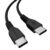 TECHGEAR USB C to USB C Charger Cable 60W [30CM] Braided Short Fast Charging Type C to C Data Lead for iPhone 17 16 15 Pro Max, iPad Air/Pro, MacBook, Samsung S26 S25 S24 A56 A17, Pixel, Power Bank