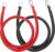 sourcing map 2PCS 6 AWG Battery Cable, 2ft Pure Copper Battery Inverter Cables with 5/16″ Ring Terminals for Marine Solar Boat Car RV, Red Black