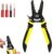 7″ Precise Wire Strippers,Multi Gauge Wire Strippers, Cable Stripper with Safety Lock,Wire Cutter and Stripper Tool & Wire Crimping Tool,with Ergonomic Handle