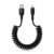 Coiled Cable for Car, Retractable USB A to iPhone Charger Cable, CarPlay Charger Lead for iPhone 14/13/12/11/X/8 & iPad
