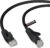 rhinocables CAT5e High-Speed Ethernet Patch Network Cable for LAN — Snagless Cable with RJ45 Connector Lead — Ideal for Internet, Router, Modem, Smart TV, PC & Laptop (10m, Black)
