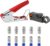 Coaxial Compression Tool Kit Coax Cable Crimper Wire Stripper with 10pcs F RG6 RG59 Connectors