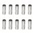 10 Pcs BNC Female to Female Coupler Connector Adapter BNC in Line Adaptor Socket for Cctv Security Camera Video Sdi/Bnc Cable Joining Extension Straight Connector Adaptor, Silver