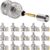 15 PCS BNC Male Crimp-on Connector for RG59 RG8 Coaxial Cable, Male BNC Plug Crimp Connector Kits for CCTV Camera Connection