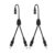 2-Pack DC Power Splitter Cable 1 to 2 Way, 5.5 x 2.1mm Plug for DVR CCTV Cameras LED Strip Light and More