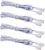 Flexible Extension Cables for AIBOO RF Wireless Control LED Under Cabinet Lighting Kit White Cords 1.5m (60 inch) Extension Cords (4 Packs)