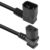 GELRHONR 50cm 90 Degrees IEC320 C14 to Left Angle C13 PDU Power Supply Extension Cord,10A 250V, 18AWG C14 Male to C13 Female Power Cable for Computers,Monitor and Scanner (Left C14 to Left C13)