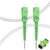 3M OS2 SC/APC to SC/APC Fiber, Armored Fiber Optic Internet Cable Single Mode Patch Cable Length Option: 1m-30m, Simplex, 9/125um OS1/OS2 Compatible White LSZH OD-3.0mm