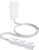 SURAIELEC – 3ft flat extension cord with outlet cover, 3 outlets, braided flat plug, 16AWG indoor extension cord for compact spaces, home office