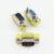 Pack of 3, DB9 Gender Changer, 9-Pin Male to Female Metal Adapter Coupler, RS-232 Port Connector, Silver/Yellow, Serial equipments
