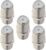Boobrie F Type Adapter Female to Female 75ohms Satellite Cable Connector TV Aerial Extension Adapter F Type Connector Coupler Female to Female RG6 Cable Joiner Gender Changer Plug for Sky TV 5PCS