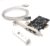 PCIe 3 Ports 1394A Firewire Expansion Card, PCI Express (1X) to External IEEE 1394 Adapter Controller (2 x 6 Pin + 1 x 4 Pin) with Low Profile Bracket for Desktop PC and DV Connection