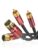 Premier XLR to RCA Audio Cable 1M, 2 XLR-Female to 2 RCA-Male Hi-Fi Audio Cable – Regal Wine Red