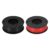 sourcing map 2pcs 20 AWG Silicone Electrical Wire Spool, 20 Gauge 6.1m/20ft Electrical Wires, 600V 200C Tinned Copper Stranded High Temp Battery Wire for Automotive, RV Inverter – Red & Black