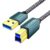 J·LONG USB 3.0 A Male to B Male Cable 3M, Superspeed Braided USB 3.0 Type A to B Cable Compatible with Printers,Docking Station,External Hard Drivers,Scanner, Hub and More Devices (3m/10ft)