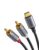 UGREEN USB C to RCA Cable 1.5M Type C Phono Red White Audio DAC Lead Compatible with iPhone 15 Pro Max iPad Pro/Mini 6/Air Galaxy S24 S23 Ultra S22 S21 S20 FE Note 20 Tab S7 Pixel 8 Speaker Turntable