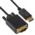 DisplayPort to VGA 1.8M Cable, Display Port to VGA Adapter DP to VGA Cable 1080P Gold-Plated Cord Male to Male Digital Video Lead for Monitor Desktop Computer Laptop HDTV Projector Graphics Cards