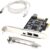 PCIe Firewire Card for Windows 10, IEEE 1394 PCI Express Controller 4 Ports(3 x 6 Pin and 1 x 4 Pin), 1394a Firewire 800 Adapter for Windows 7/8/Mac OS with Low Profile Bracket and Cable