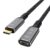 CABLEDECONN USB4 Extension 8K 240W Cable 0.8M Thunderbolt 4 USB 4.0 Type-c Male to Female Ultra HD 8K@60Hz Charging 40Gbps Data Transfer External SSD eGPU