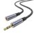 MOSWAG 2.5mm Male to 3.5mm Female Stereo Audio Jack Adapter,2.5mm Balanced Male to 3.5mm Stereo Female Jack Plug Cable for Astell&Kern AK240 AK380 AK320 onkyo DP-X1 FIIO X5III XDP-300R iBasso DX200