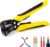 DOWELL Automatic Wire Stripper 10-24 AWG, 3-in-1 Multifunctional Tool for Stripping, Cutting & Crimping, Heavy-Duty Durable Electrical Tool for Professionals & DIY