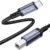 USB C Printer Cable 2M, Braided Compatible with HP, Epson, Canon Printer, Scanner, Lexmark; USB C to USB B Cable for MacBook Pro/Air, iMac, XPS, ASUS, Lenovo Computers