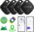 ATUVOS Dual System Air Tracker Tag PRO 4 Pack, Smart Key Finder Works with Android Google Find Hub or iOS Apple Find My APP, Bluetooth Item Locator for Luggage, Suitcase, Bags