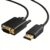 Displayport to Vga Adaptor Cable 1.8m, Dp Male to Vga Male Integrated Cable 1080p,Durable, Fast Transmission, Stable Signal, Easy Wiring,for Pc, Laptop, Monitor, Graphics Cards,Projector, HDTV