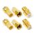 Hyber&Cara F-type Connector Kit for Coaxial Cable Extension/Repair, 4 Pcs RG6 Plug Connector and 2 Pcs Female Coupler for SKY/Freesat/Virgin Media