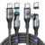 VAFOTON 240W Magnetic Charging Cable 9Pins (2Pack, 1m/1.8m), PD 240W USB C to USB C Magnetic Phone Charger cables for Tablet/Laptop/MaBook/Smartphone