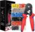 Crimping Plier Set, Preciva 0.25-10mm² Ferrule Crimper Tool with 1200 Wire End Connectors, Self-Adjustable Ratchet Bootlace Cables Crimp Tools, Electrical Cable Lug Pliers Kit