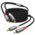 2RCA Audio Cable 1M, 2RCA Male to 2RCA Male Stereo Audio RCA Cables, Dual Shielded Hi-Fi Stereo Cord with Gold Plated Connectors for Home Theater, Subwoofer, Amplifier, Receiver, Speaker.