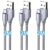 Micro USB Cable 3Pack 2M Braided USB A to Micro Charge Cable Android Charger Cable Data Sync Cord for Samsung Galaxy J7,S7,S6,Kindle Fire,Fire HD Tablets,PS4 Controller,Sony,HTC,LG,Moto,Huawei