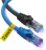 Ultra Clarity Cables Ethernet Cable Cat6 1.8M/6ft [2Pack] High-Speed 10Gbps LAN Cable with Gold Plated RJ45 Connector for Router, Modem, PC, Switches, Hub, Laptop, Black & Blue