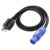 PowerCON to NEMA 5-15P 16AWG Power Cable 20A 3-Pin PowerCON Male to NEMA 5-15P Male Extension, 1M 3.2ft, Cord Black for Stage Lighting, Outdoor LED Screen