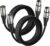 EBXYA XLR Microphone Cable 3M Pack of 2 – Professional Cable with Cross Braid Shield & 3-Pin Balanced Design for Studio, Live and DMX Devices