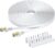 BUSOHE Cat 8 Ethernet Cable 20m, High Speed Flat Gigabit RJ45 Lan Network Cable, 40Gbps 2000Mhz Internet Patch Cord Compatible with Router, Modem, PC, Laptop, Printer (White)