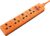 Masterplug Four Socket Extension Lead, 4 Metre Cable, LED Power Indicator, Unswitched, Heavy Duty, Rewireable, Power Strip, Work Power, Permaplug, Orange, 13A, 4G, 4m, EXS1344O