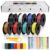 18 AWG 0.75mm² Silicone Electrical Wire Set in 8 Colors, 5m/16.4ft per Roll, 18 Gauge Stranded Wire Spool, Flexible Tinned Copper Cable for DIY, Automotive, Home