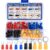 150 Pcs Ring Crimps Terminals Connectors, Insulated Electrical Terminals Wiring Connectors O-Type Assortment Kit for Automotive Car Motorcycle Repairs