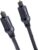 Amazon Basics Toslink Digital Optical Audio Cable, Multi-Channel, Sound Bar, Home Theatre, Gold-Plated Connectors, 1 m, Black