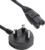 Kenable | UK Plug to C15 HOT IEC High Temp Power Cable | HO5RR-F | 13A Fused Kettle Lead | Black | 0.5m