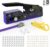 VCELINK Upgraded RJ45 Crimp Tool Kit, Pass Through Crimping Tool for CAT7/6A/6/5E/5 with 50PCS Cat6 RJ45 Connectors & Strain Relief Boots & Wire Stripper