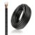 24Gauge 5×0.2mm²Electrical Cable 5 Core 5M Tinned Copper Cable UL2464 Stranded Wire 2.3A Low Voltage Extension Black PVC Sheathed for Control Signals Or Lighting