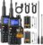 UV-5RH Multi-Band Long Range Radios (Upgrade of UV-5R,2 piece),NOAA Weather Receiver, High Power Handheld Walkie Talkie, One Key Frequency Match,999CH, Type-c Rechargeable Walkie Talkies