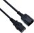 Power Extension Cord AC Kettle Lead UK IEC C13 to C14 0.5m PC Supply Cable Male to Female Compatible with Computer Monitor Printer PDU UPS Systems Servers Audio/Visual Equipment (Black)