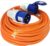 Xtremeauto 25M Extension Lead Cable – Heavy Duty, 240V 16amp Camping Caravan Hook Up Cable Orange High Vis Orange Mains Power – Perfect For Campervan & Motorhome (25M)