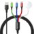 Upgraded Multi Charger for Apple Watch Magnetic Charging Cable iWatch Charger Nylon Braided USB C/L/Micro Compatible with iWatch Series 11-1/iPhone 17 16 15 14/Galaxy Android-4FT